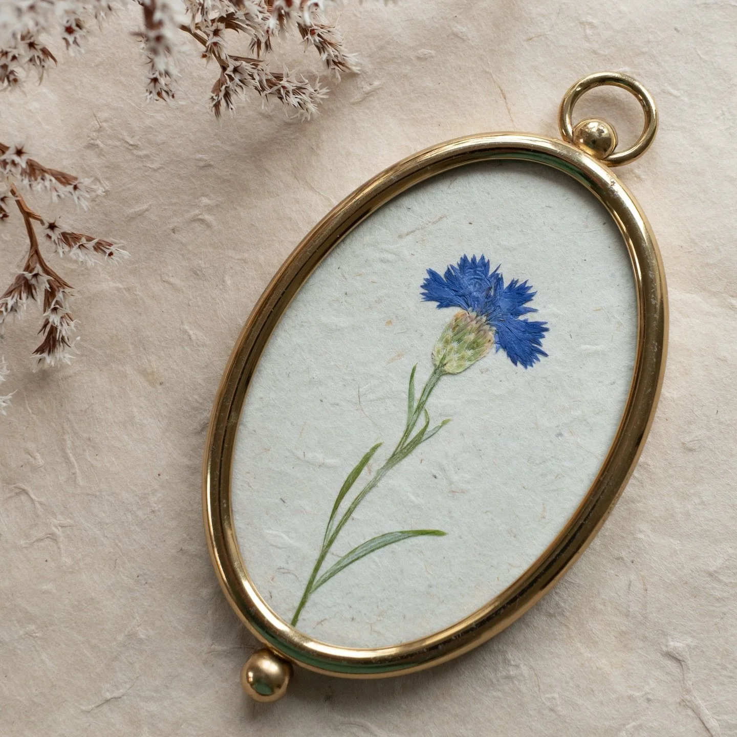 I love combining my pressed flowers with stunning vintage frames, they complement one another perfectly to create really special pieces. Pressed flowers are natural and therefore they will age and change colour to beautiful muted tones with the passi