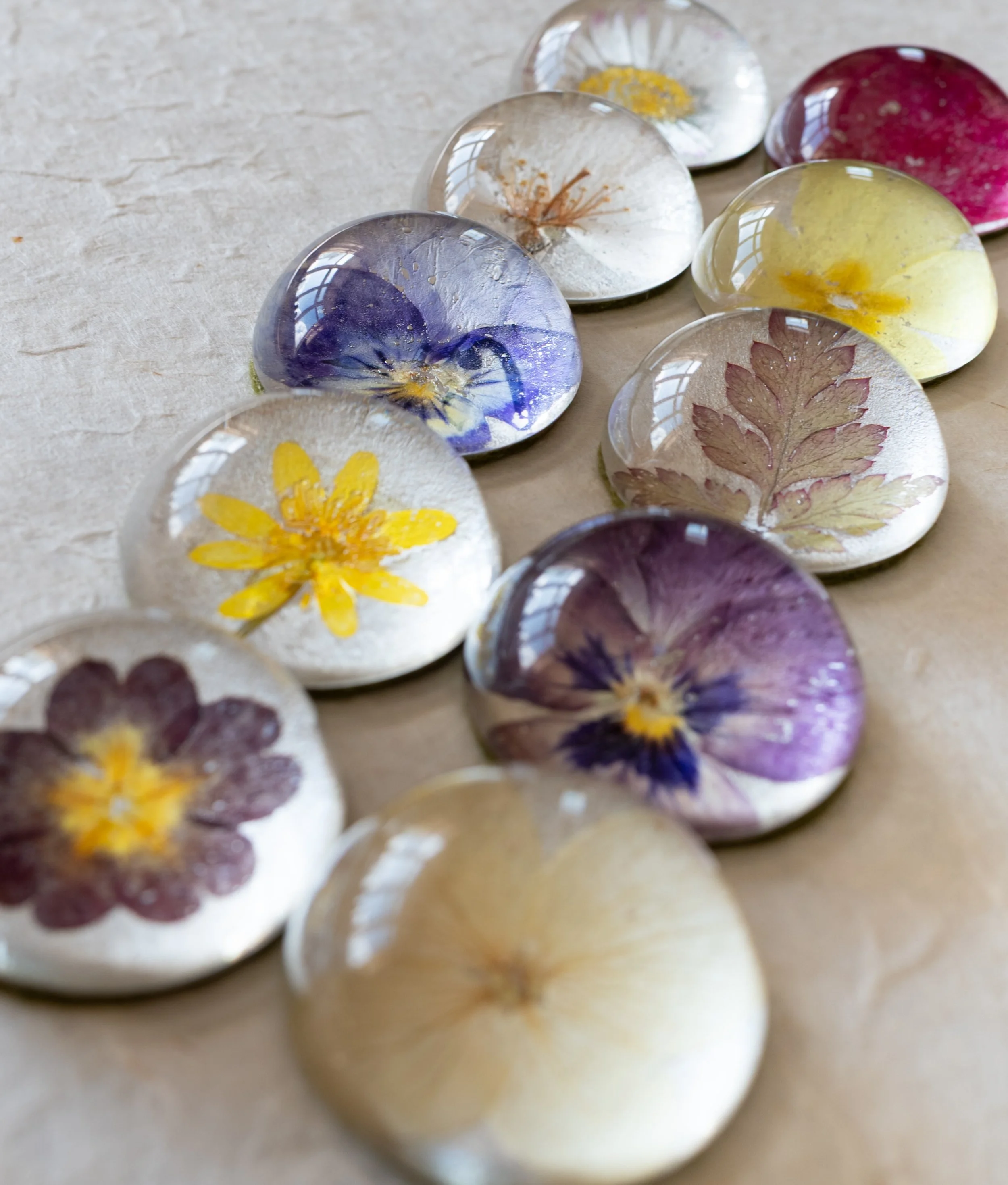 The way the light shines through these miniature glass paperweights 😍