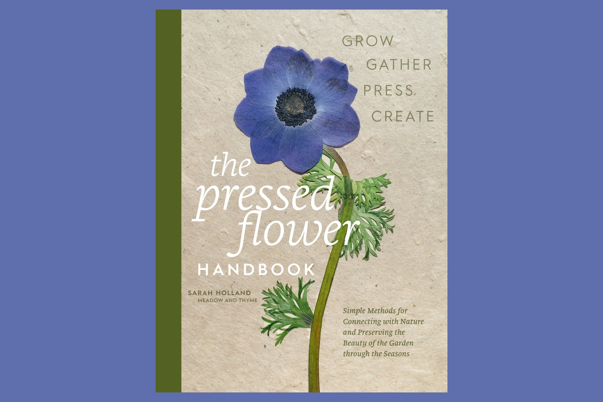 A book about traditional flower pressing by Sarah Holland of Meadow and Thyme