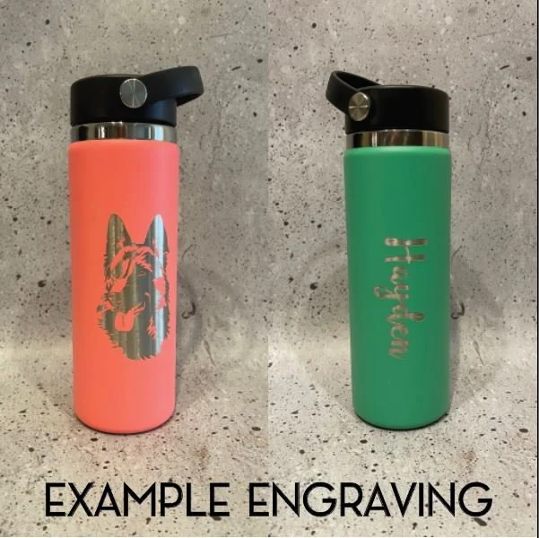 Laser Engraving Custom Color Hydro Flask Engraved 21oz Standard