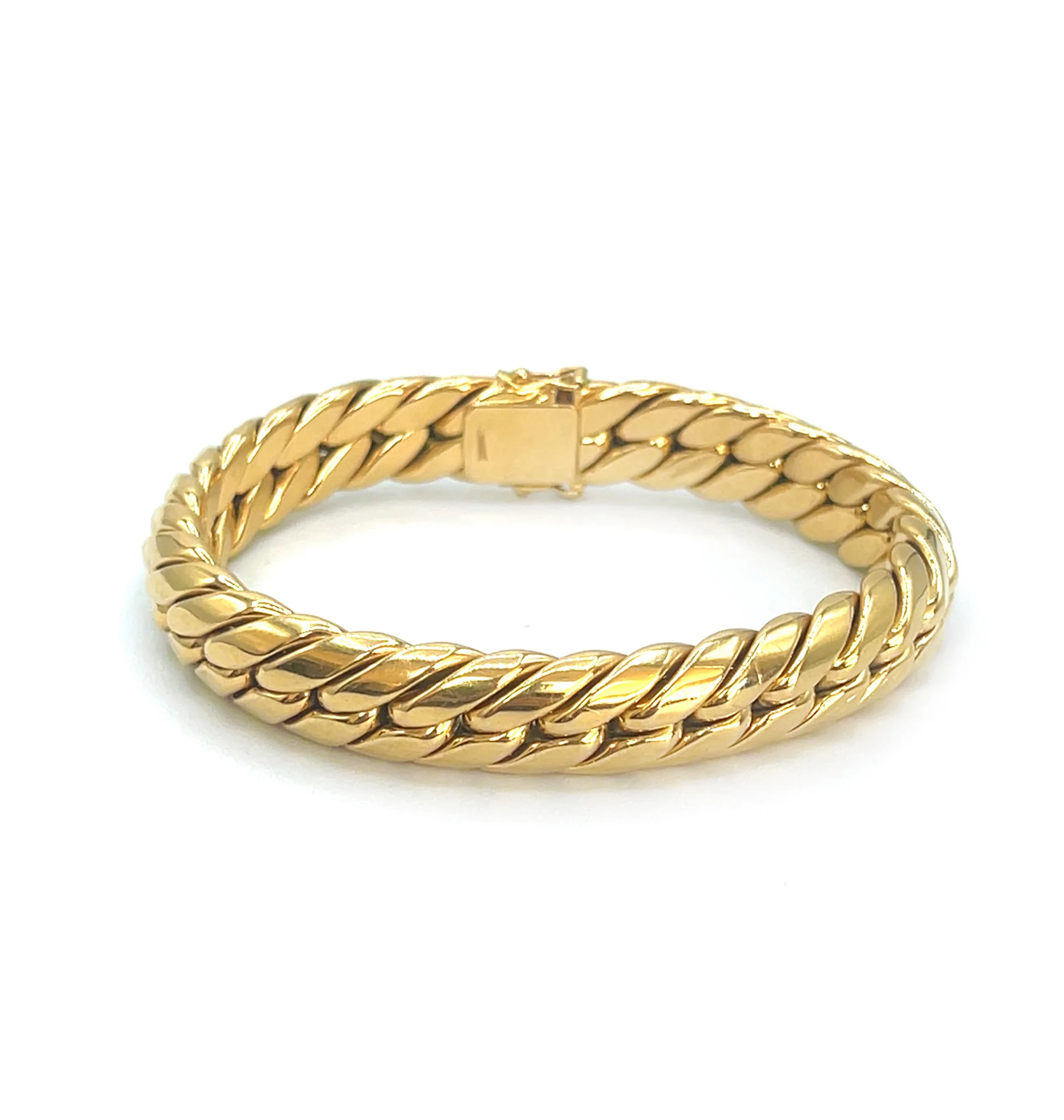 18ct Gold Hallmarked Curb Link Bracelet | Heavy Solid Gold Chain Bracelet — 58g