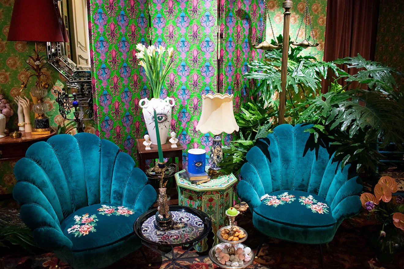 gucci opens pop-up 'apartment' store during milan design week