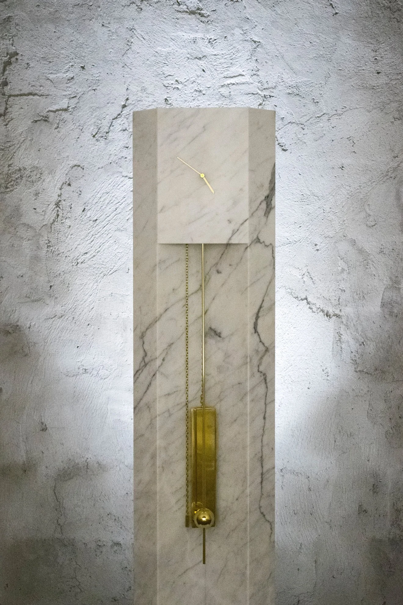 Lee Broom Time Machine cararra marble grandfather clock.jpg