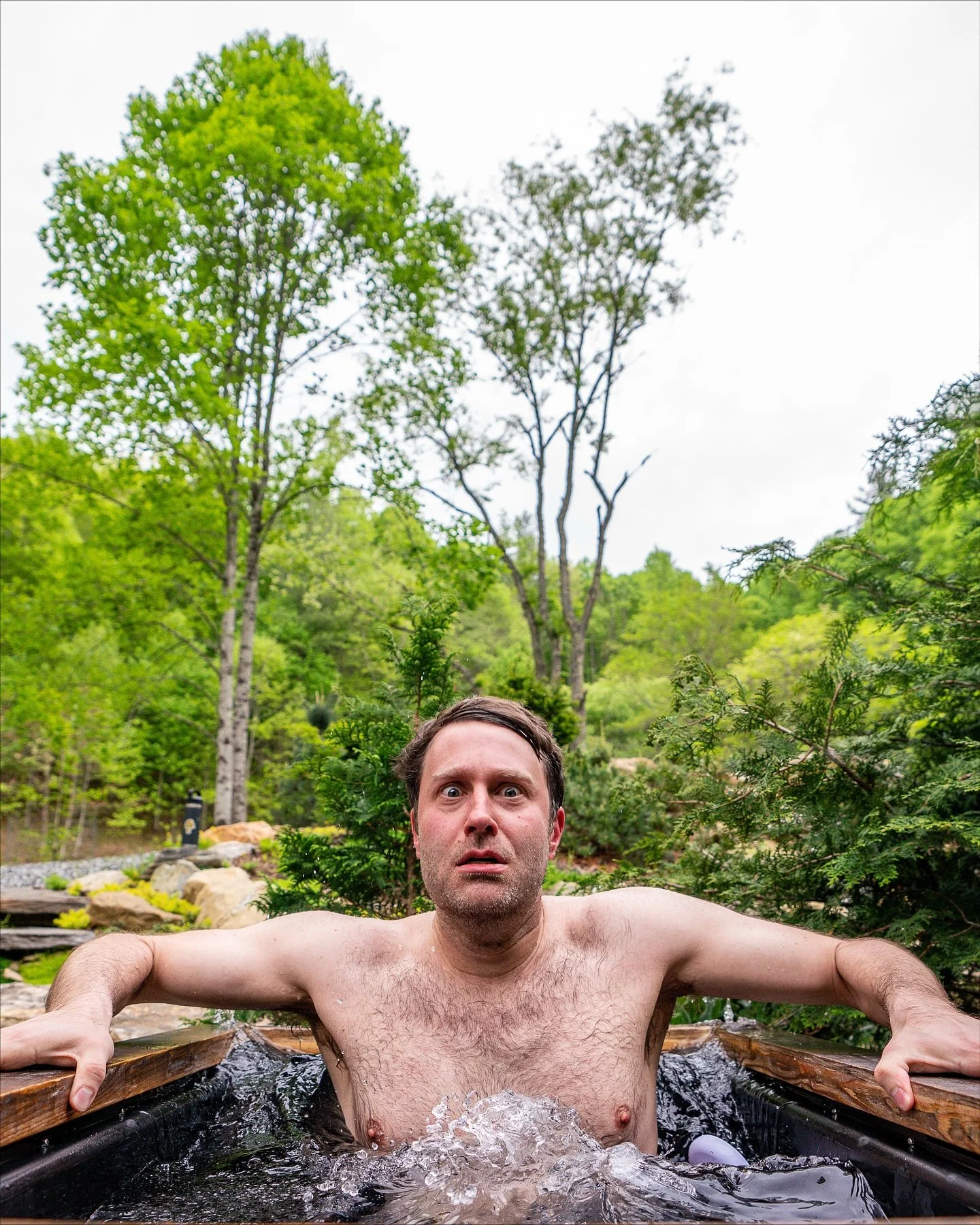 Still searching for the right name for our cold plunge here, as any and everything man-made, need be named. 

Was hoping these portraits in the plunge would elicit some creative options that we haven&rsquo;t thought of.

While cold plunging isn&rsquo