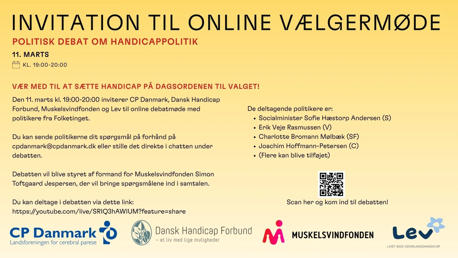 Kom til online valgmøde om handicapsagen på onsdag d. 11. marts, kl.19!
