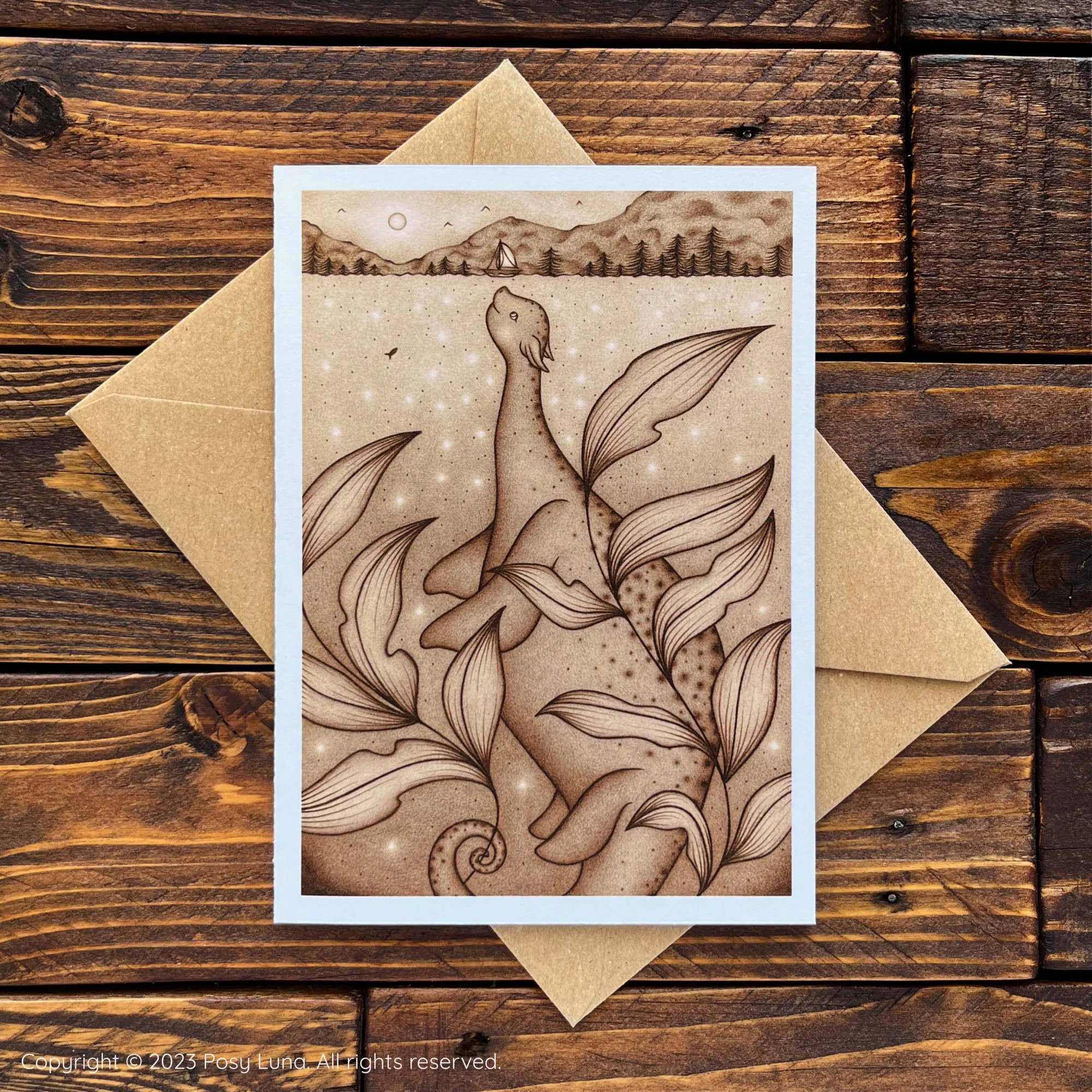 Nessie - Greeting Card