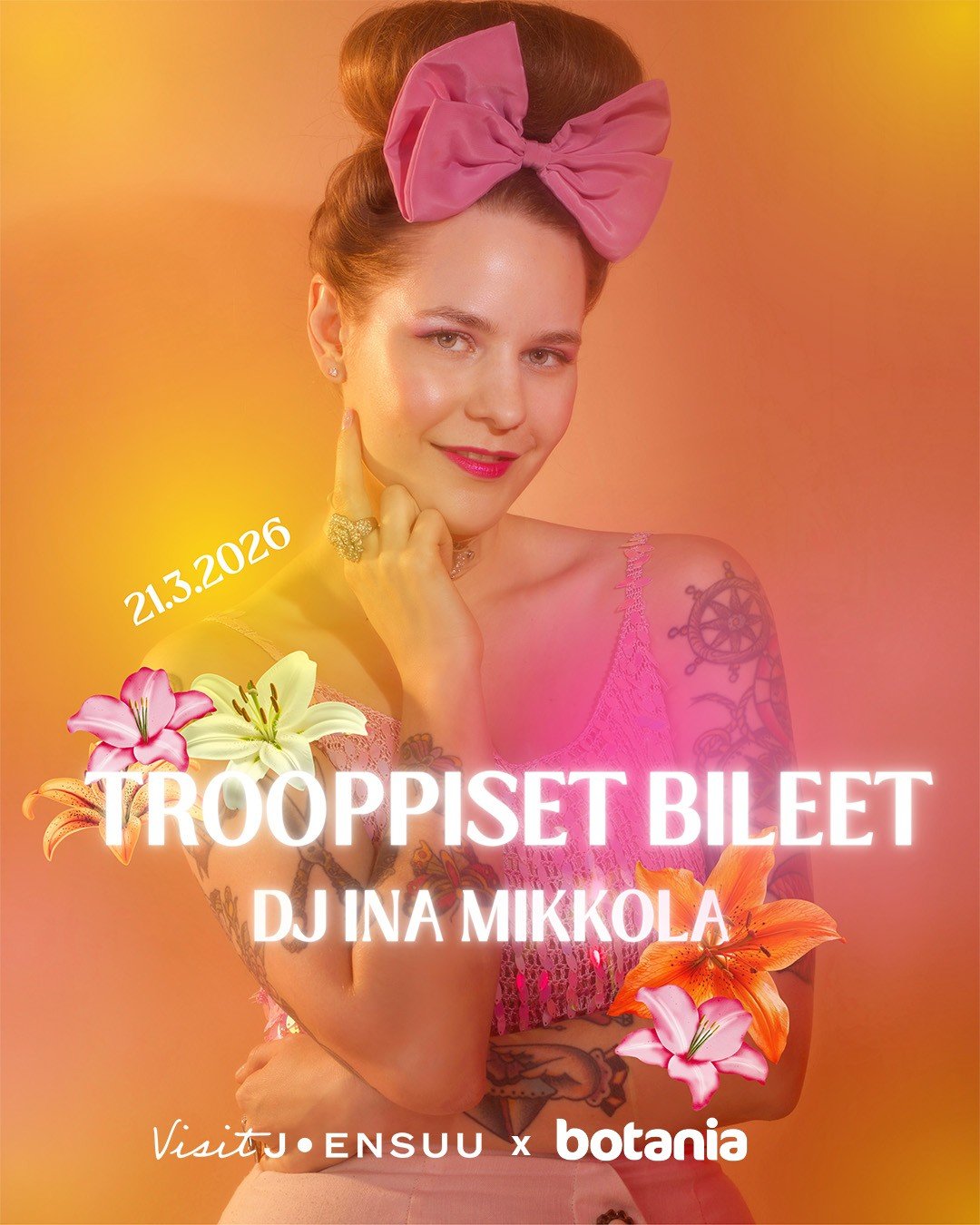DJ Ina Mikkola, Botania Joensuu, 21.3.2026