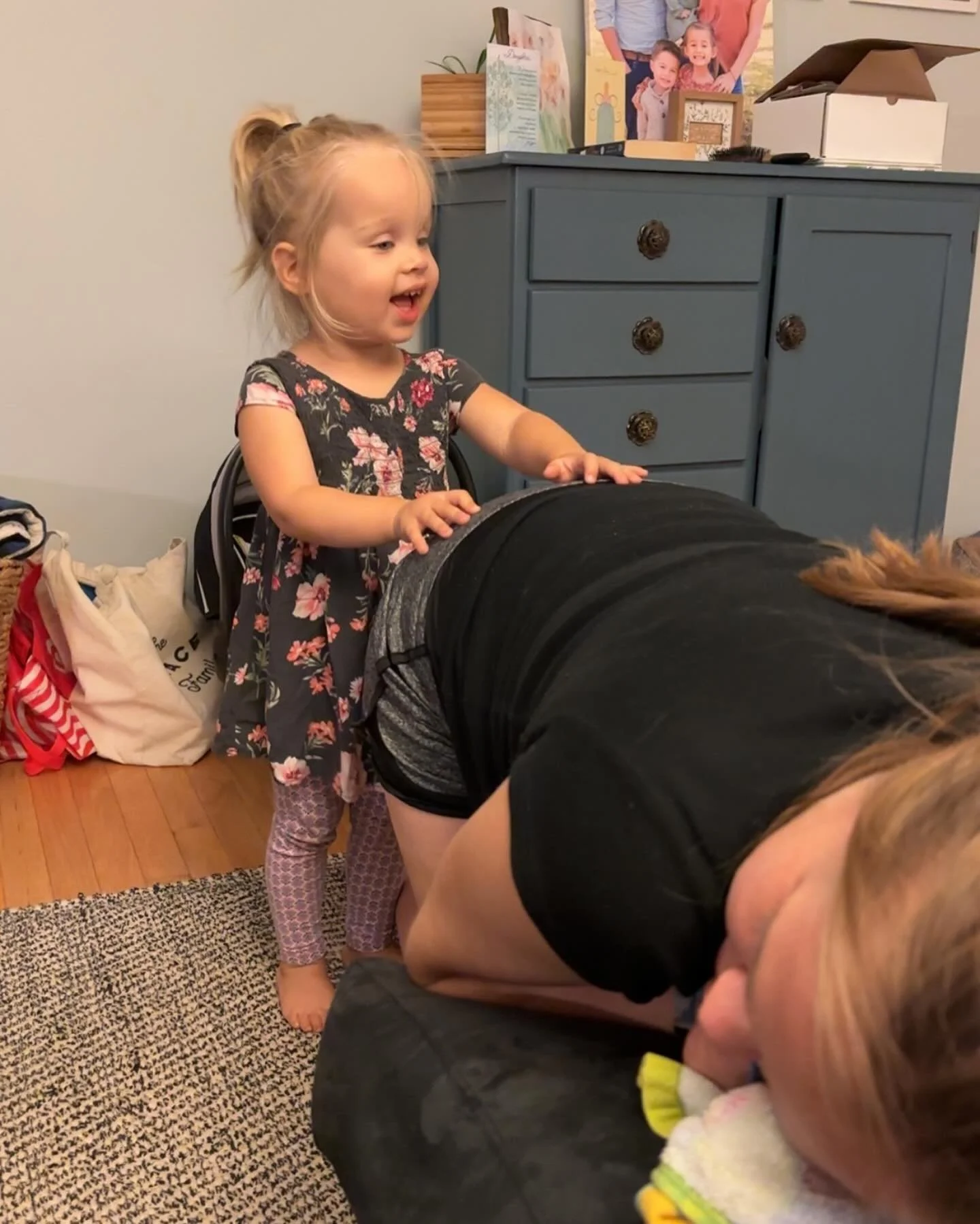I have so many lovely memories from birth- and this little love is at the top of the list! She joined me on the porch for hugs and pacing, and inside too when labor ramped up and I was really breathing deep, holding a towel to my face, rocking back a