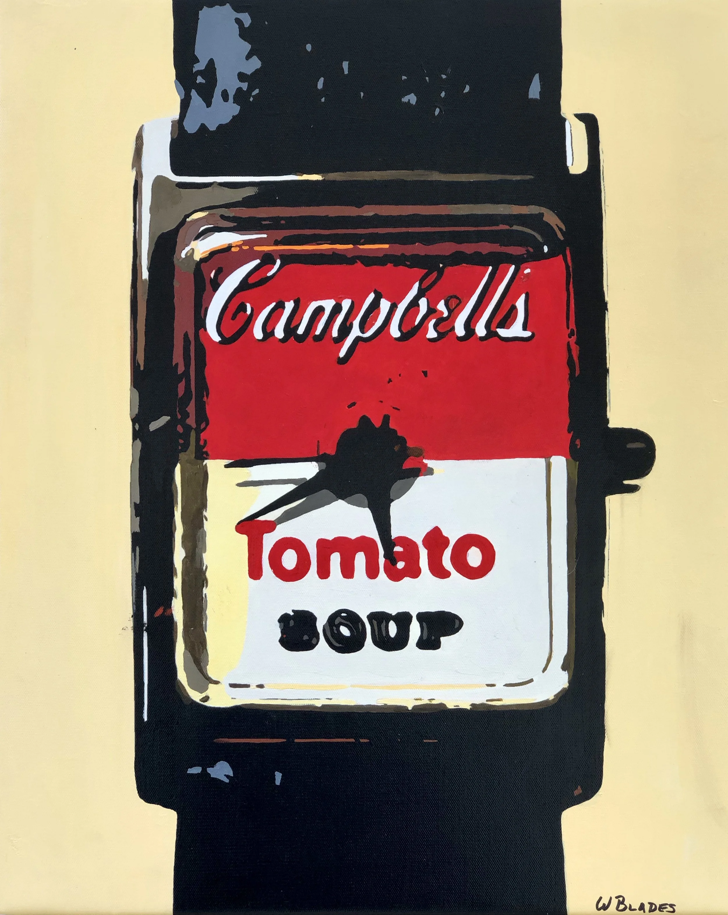 Soup Watch. Acrylic on canvas, 16 x 20 inches.