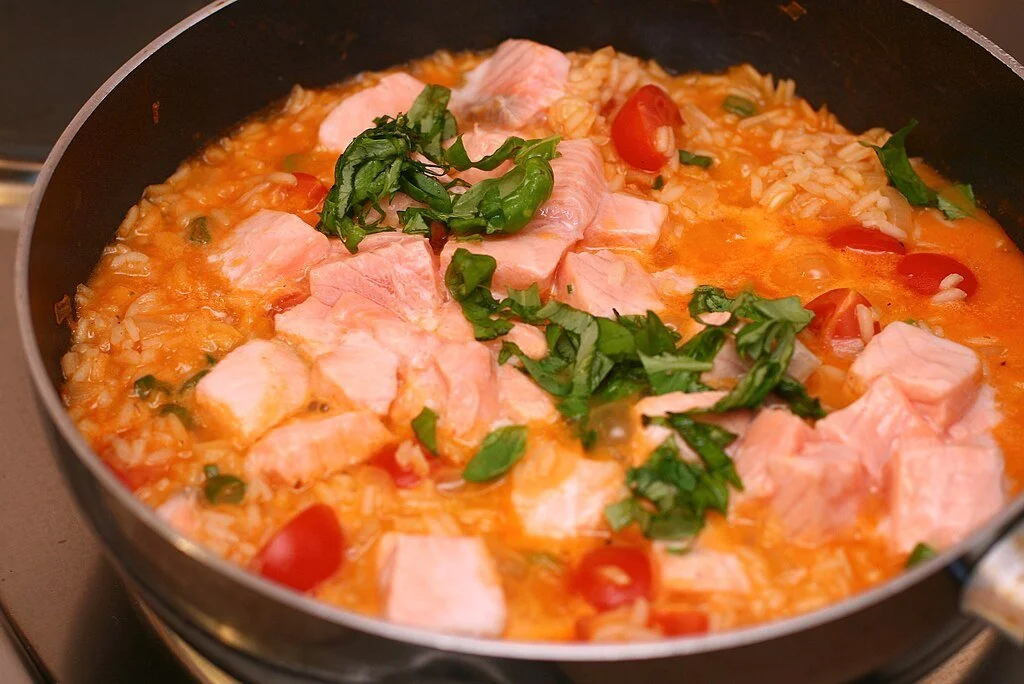 Salmon Risotto. Katrin Gilger, CC BY-SA 2.0