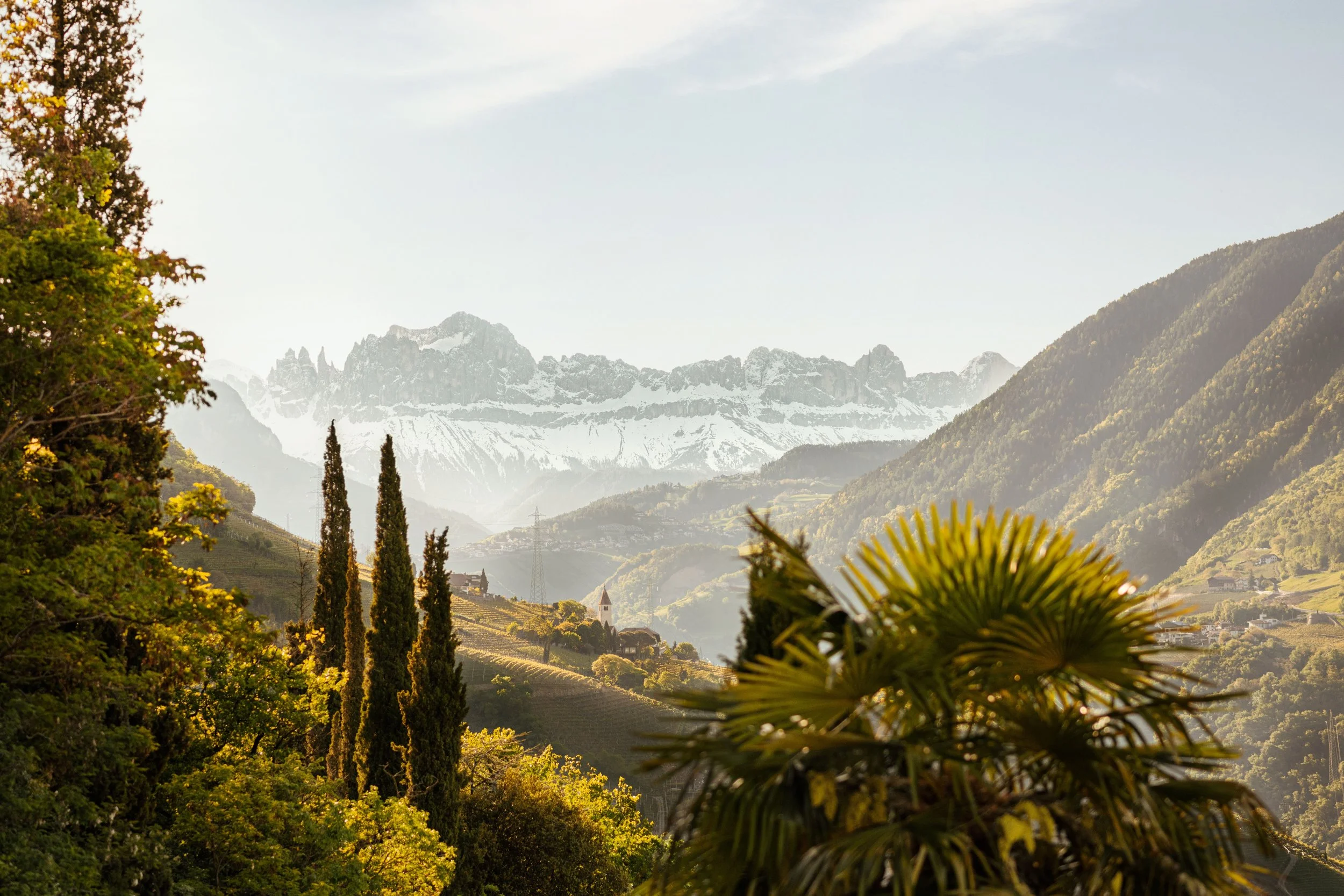 Alpine meets Mediterranean from Hotel Preidlhof Photo: Tobias Kaser 