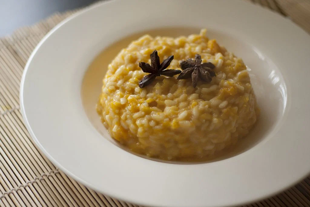 Pumpkin Risotto Photo: Luca Nebuloni from Milan, Italy, CC BY 2.0