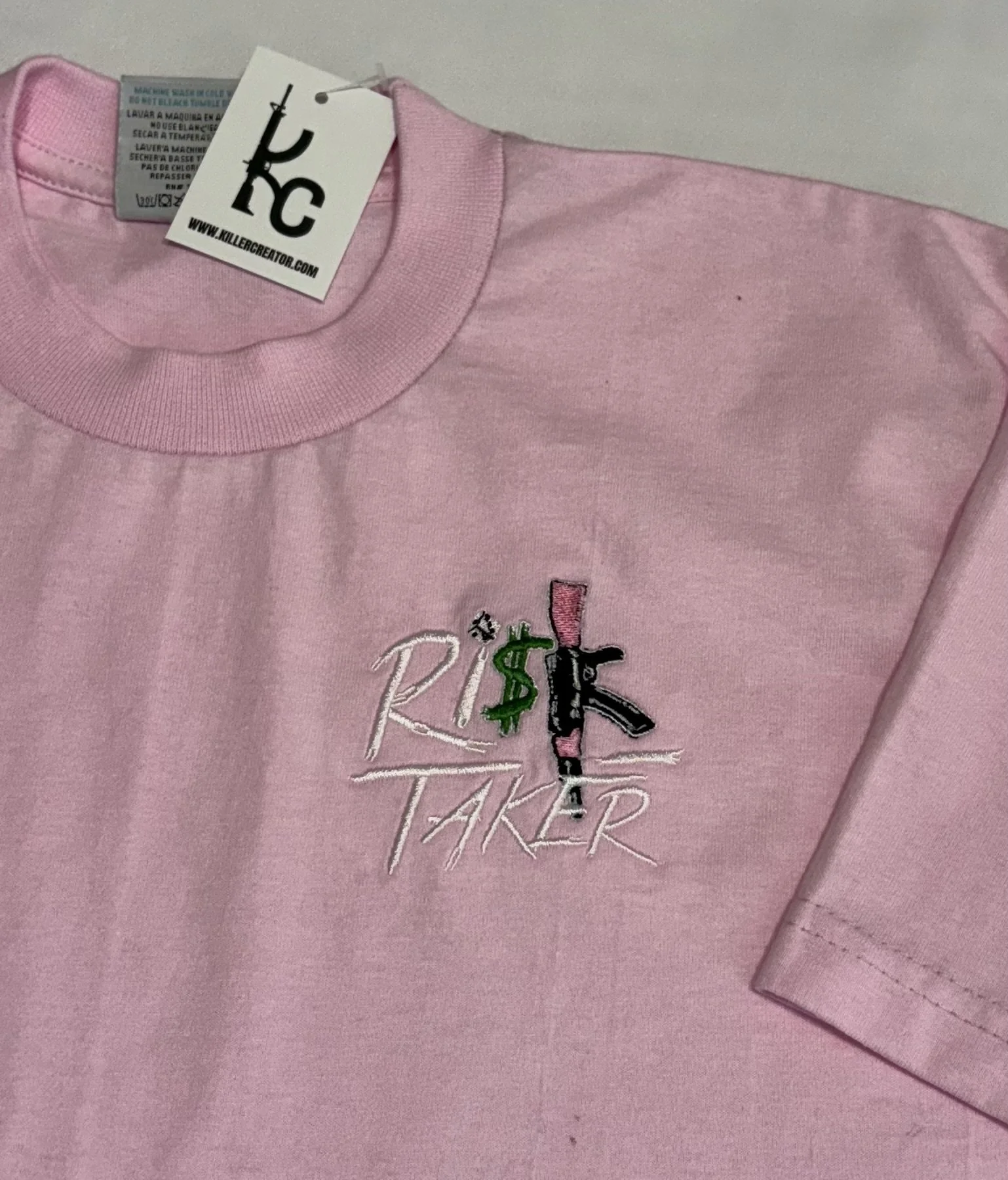 Pink Ri$k Taker shirt