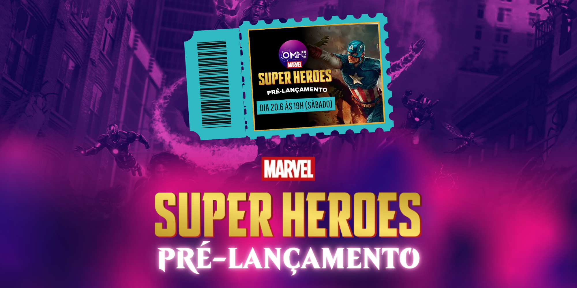 Marvel Super Heroes - Pré-lançamento - dia 20.6 às 19h (Selado)