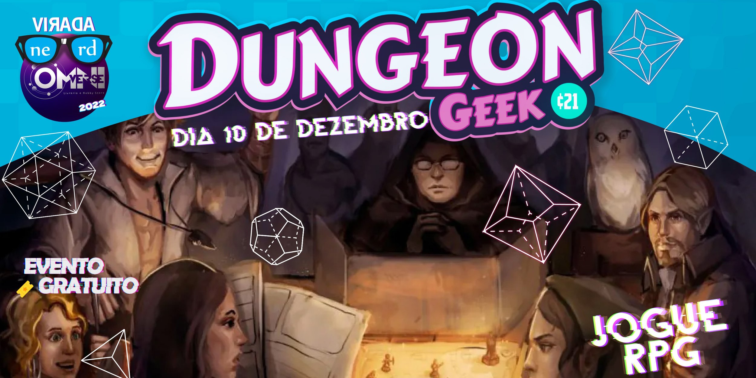 Vamos jogar RPG no Fevereiro Geek!