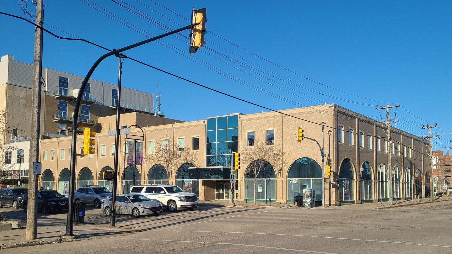 Before &amp; After of the upcoming exterior improvements to 225 2nd Avenue North. (Mitchell Developments)
.
.
.
.
#architecture #interiordesign #yxe #yyc #architect #design #construction #art #architecturephotography #architecturaldesign #inspiration