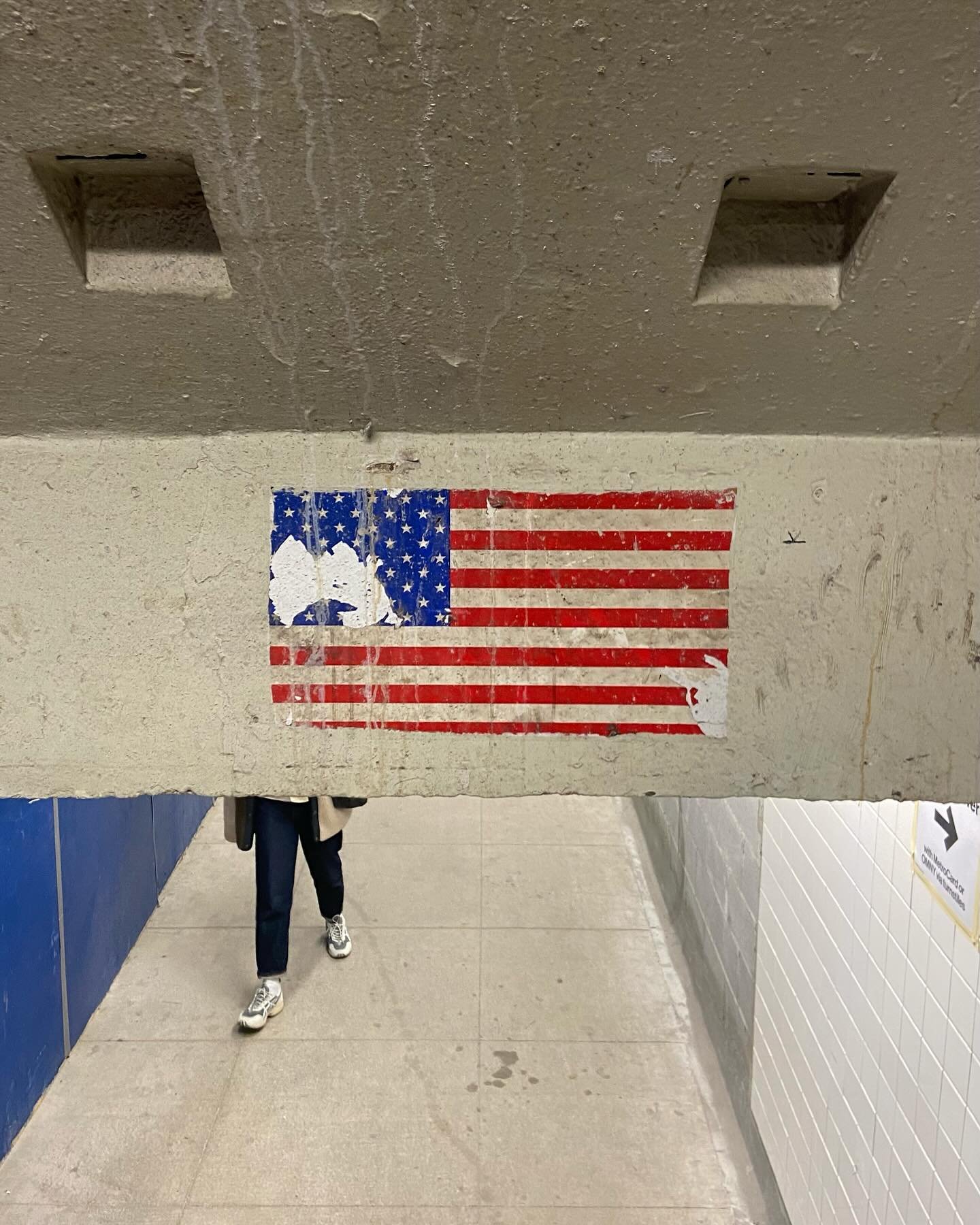 Happy Sunday! Here&rsquo;s another batch of inspiration photos. The American flag, a powerful symbol, is always ripe for creative remixes and reinterpretations.

1. Amidst a surge of patriotic sentiment in the USA, American flags were placed in subwa