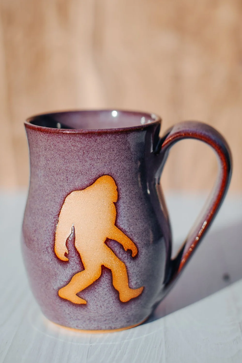Coffee Mug-Bigfoot Silhouette  Lonon Pottery