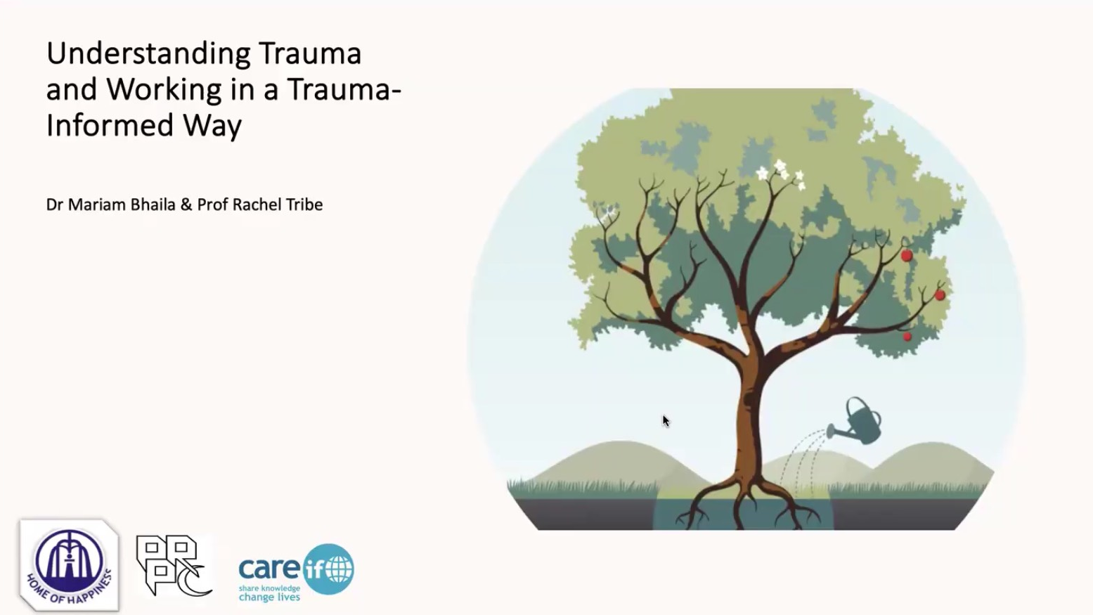 Event - Online workshop: Understanding trauma and working in a trauma-informed way