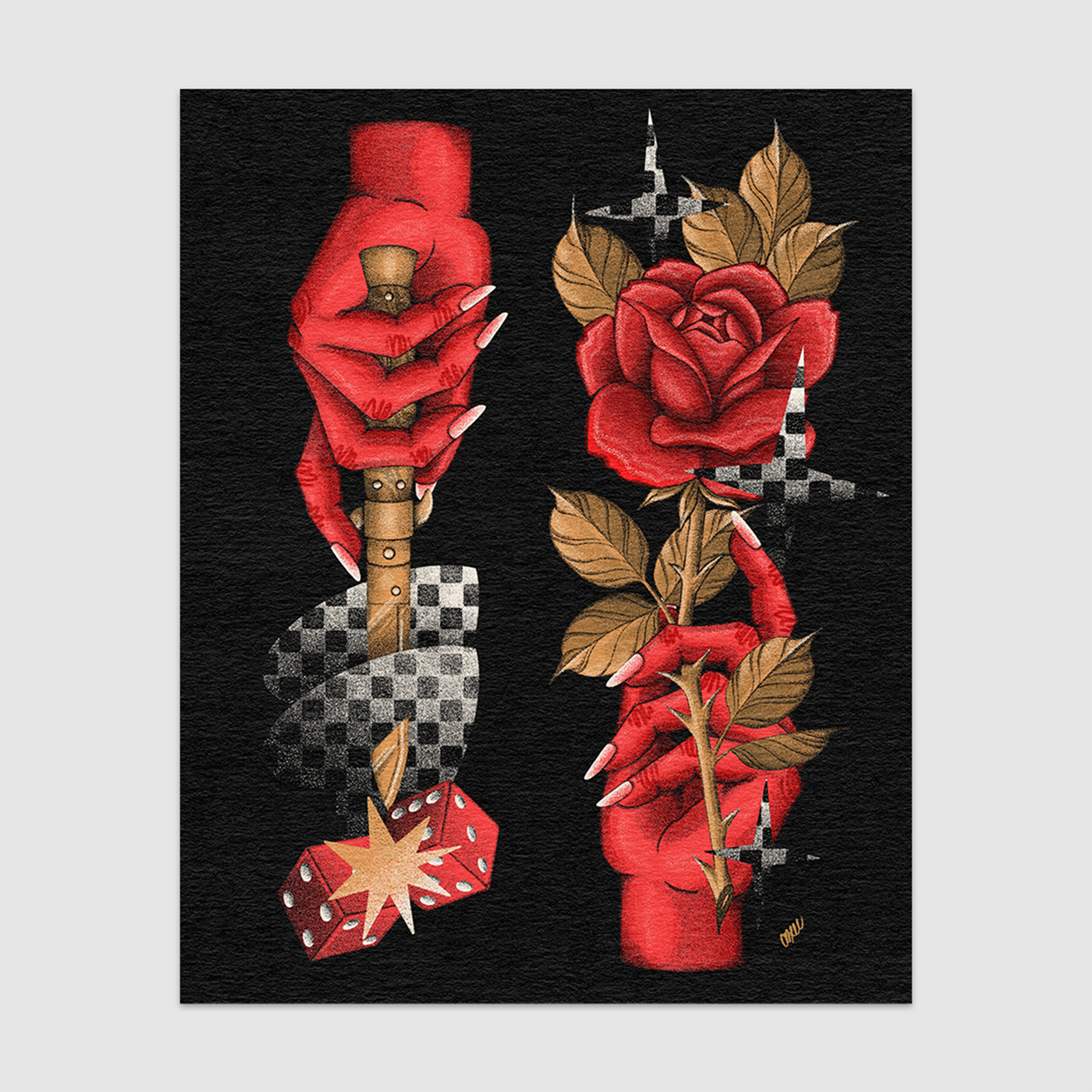 Love Fool (Black) Print