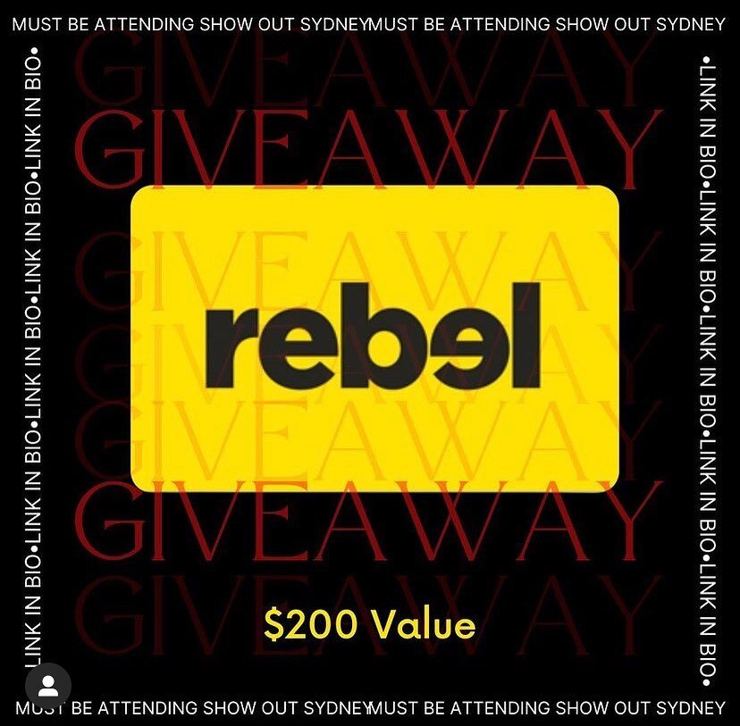 We&rsquo;re giving back to the Step Community with some AWESOME PRIZES! 🎁 

Our 8th Prize is a:
Rebel Sports Voucher valued $200🔥

To be eligible to win a prize, you must be attending SHOW OUT SYDNEY -  XTREME HIP HOP WITH PHIL and have your ticket