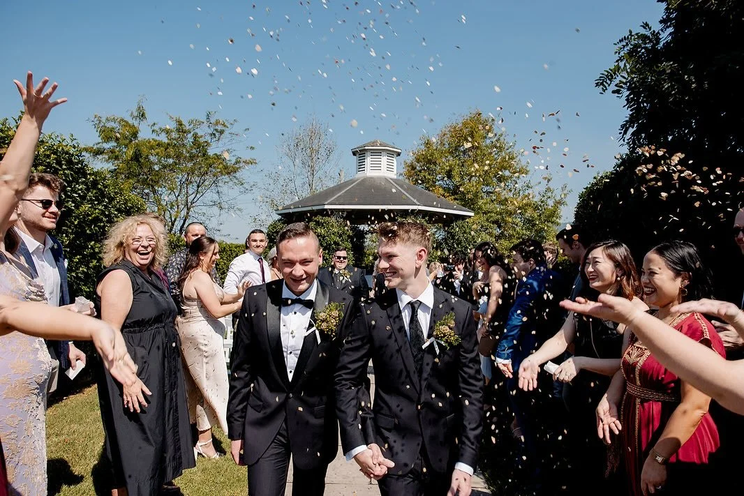 A day filled with love, laughter, and lifelong memories. 🖤⁠
⁠
From heartfelt vows to a vibrant dancefloor, Zach &amp; Brock&rsquo;s wedding was everything they hoped for: a beautiful setting, incredible food, and all their favourite people gathered 