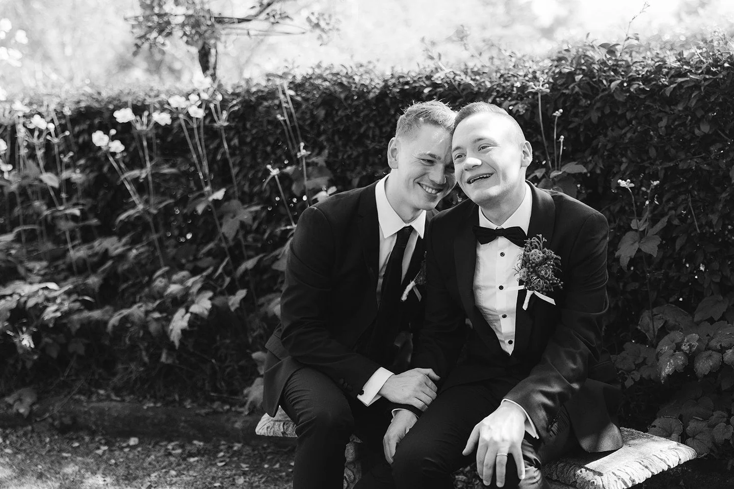 Introducing Zach &amp; Brock ✨⁠
⁠
Set within the beautiful grounds of Ravensthorpe Estate on the South Coast of NSW, their wedding was an intimate celebration centred around quality time with the people they love most.⁠
⁠
From relaxed pre-ceremony mo