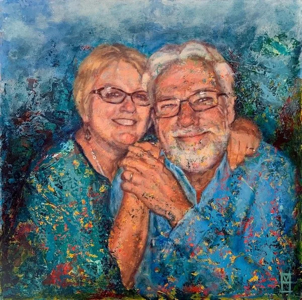 "Lynda & Mike", 12"x12"