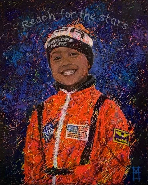 "Reach For The Stars", 8"x10"