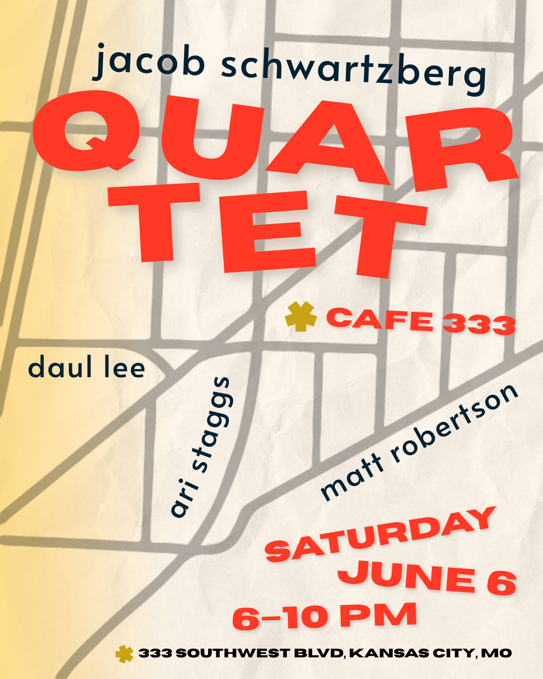 Jacob Schwartzberg Quartet @ Café 333