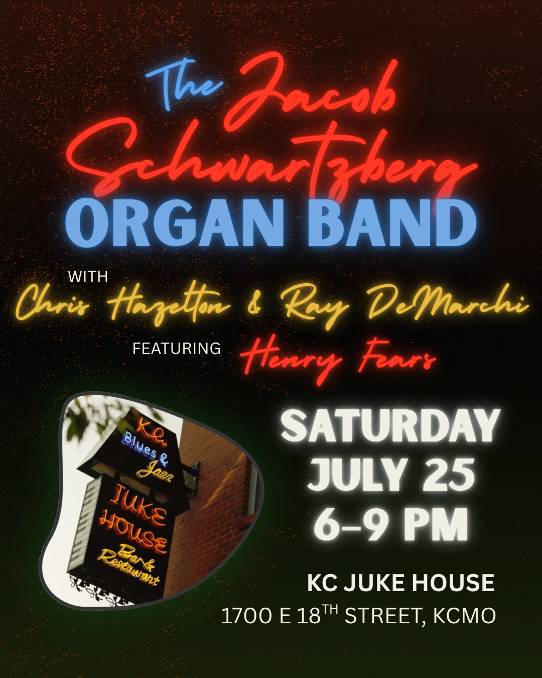 Jacob Schwartzberg Organ Band @ KC Juke House 