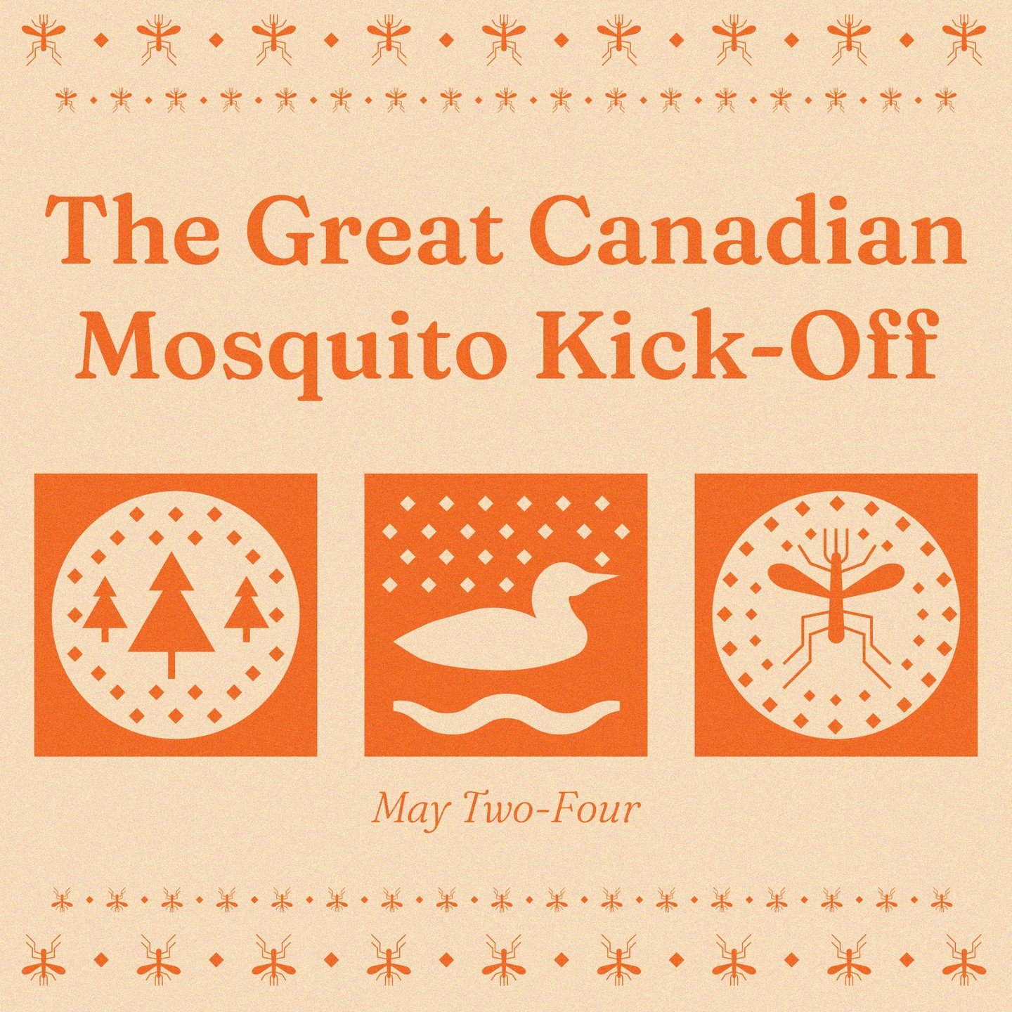 I have a couple mosquito bites already, but now it's time to make it official. 

I'm having a pretty easy weekend - no cottage for me. I'll be going to Lion's Head tomorrow with my man and my dog for a big hike, then kicking it back the rest of the w