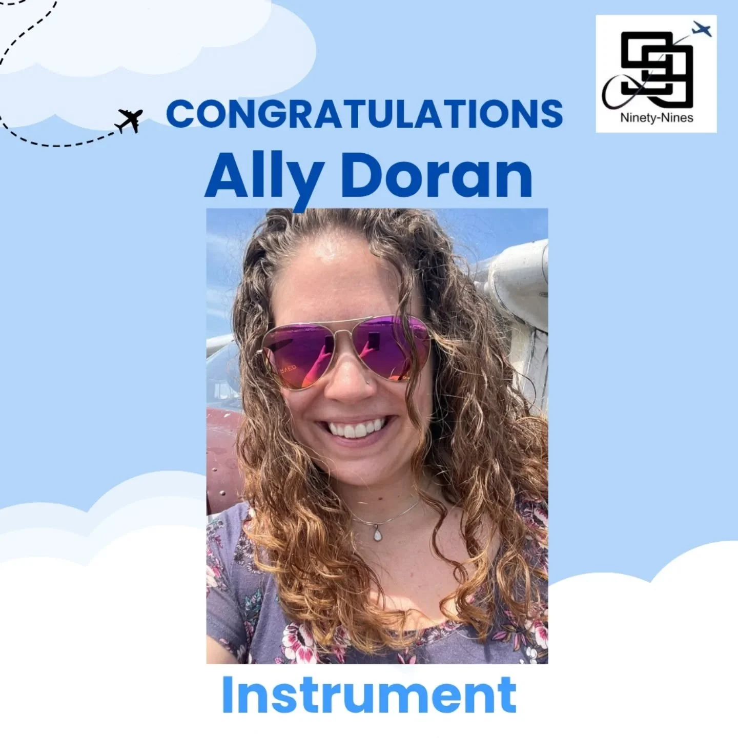 Congrats, Ally! 💥 ✈️