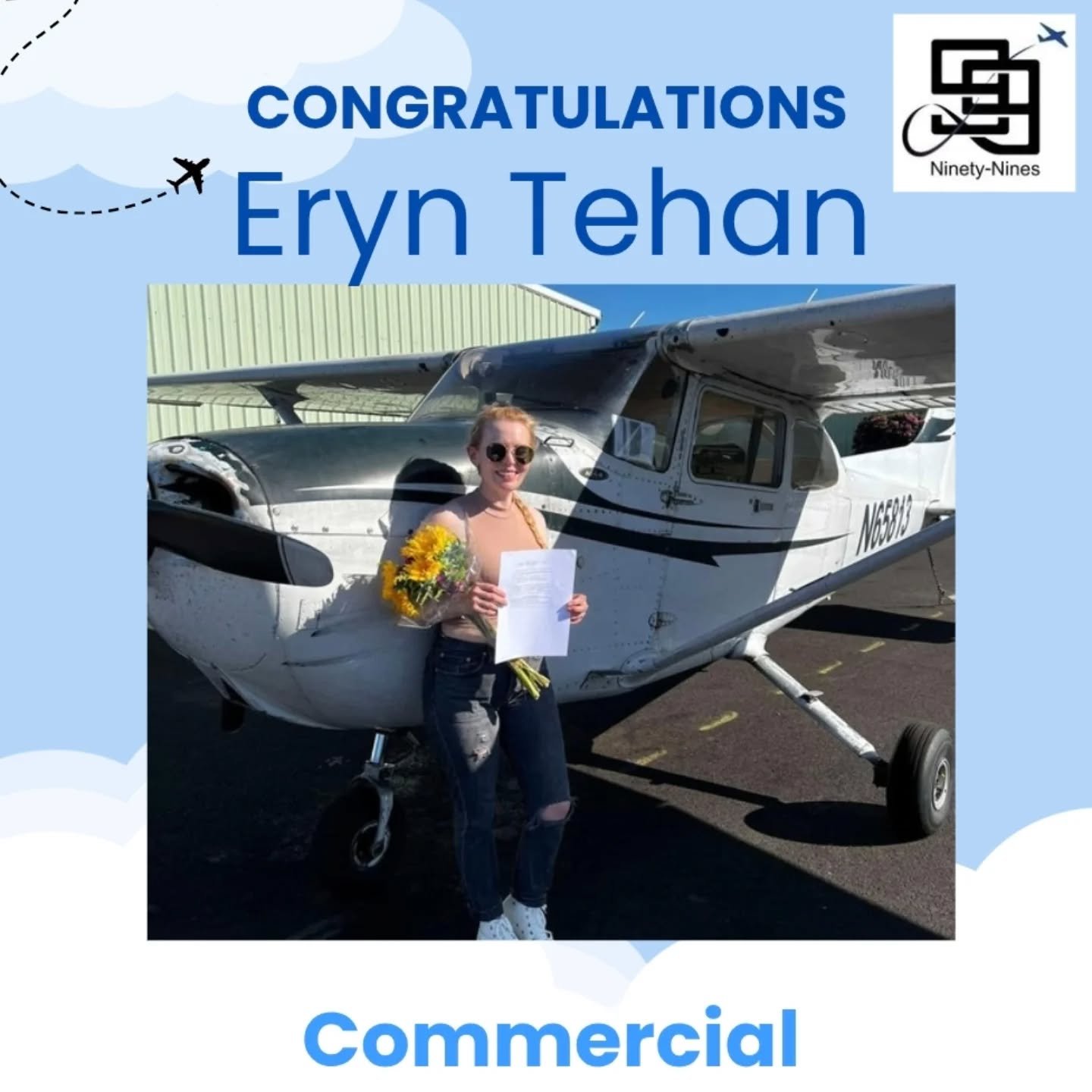 Congratulations, Eryn! 🥰💥✈️
