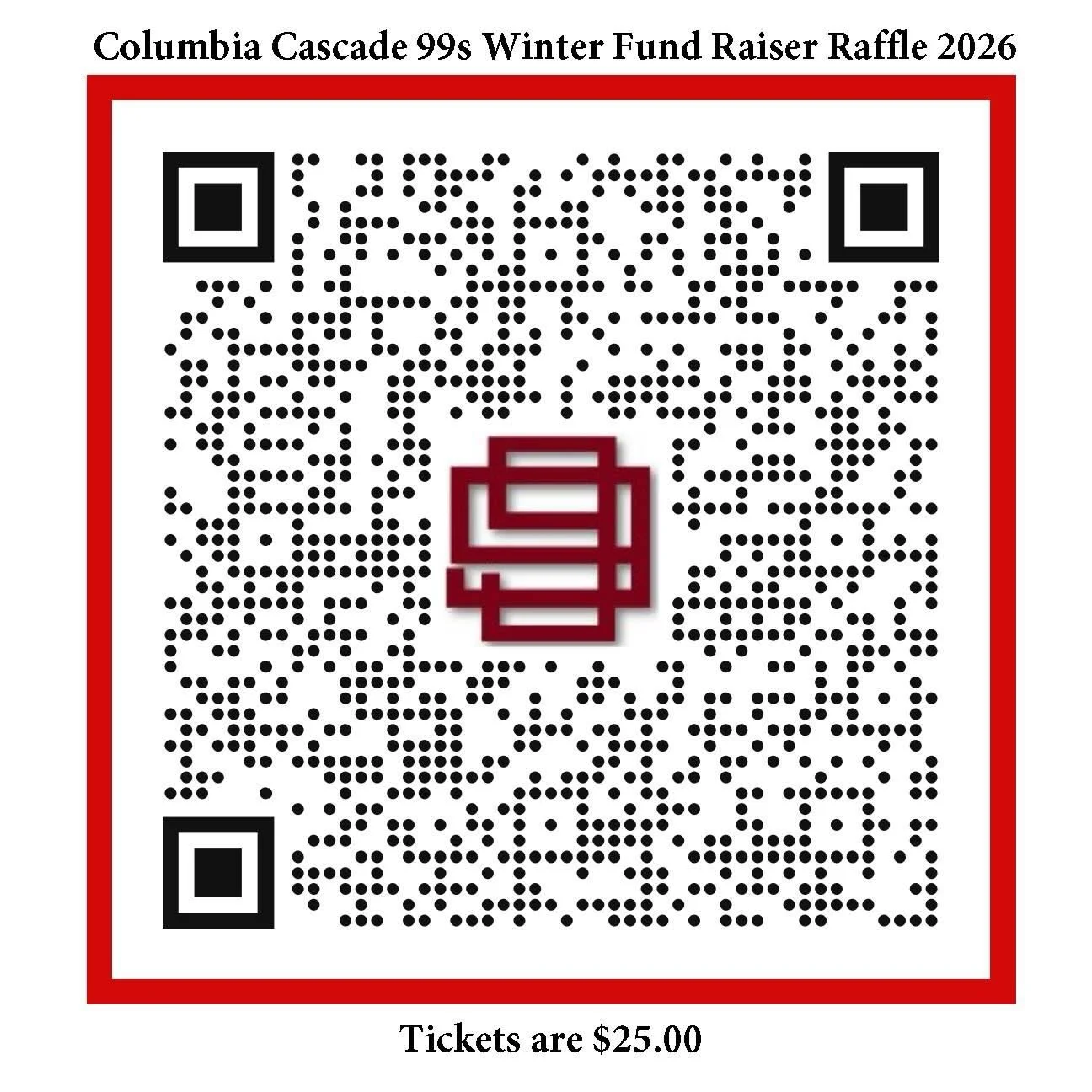 Hey 99s friends! The Columbia Cascade Chapter is promoting our annual winter fundraiser! Prizes include:
A one year ForeFlight subscription!
A pair of Flyin&rsquo; Eyes Sunglasses!  An Introductory Helicopter Flight at Jerry Trimble!
A signed copy of
