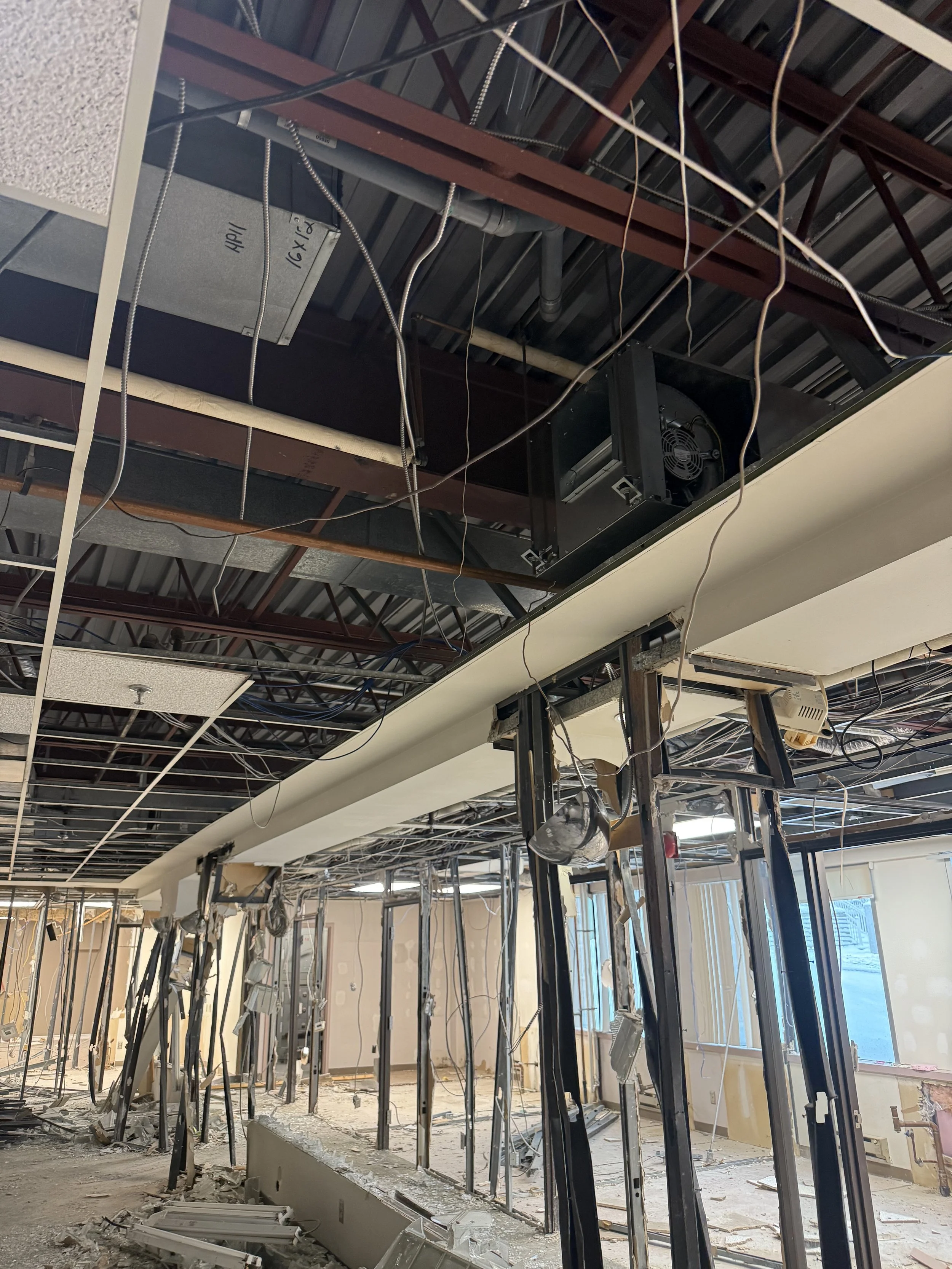 commercial interior office gut mississauga by crs demolition