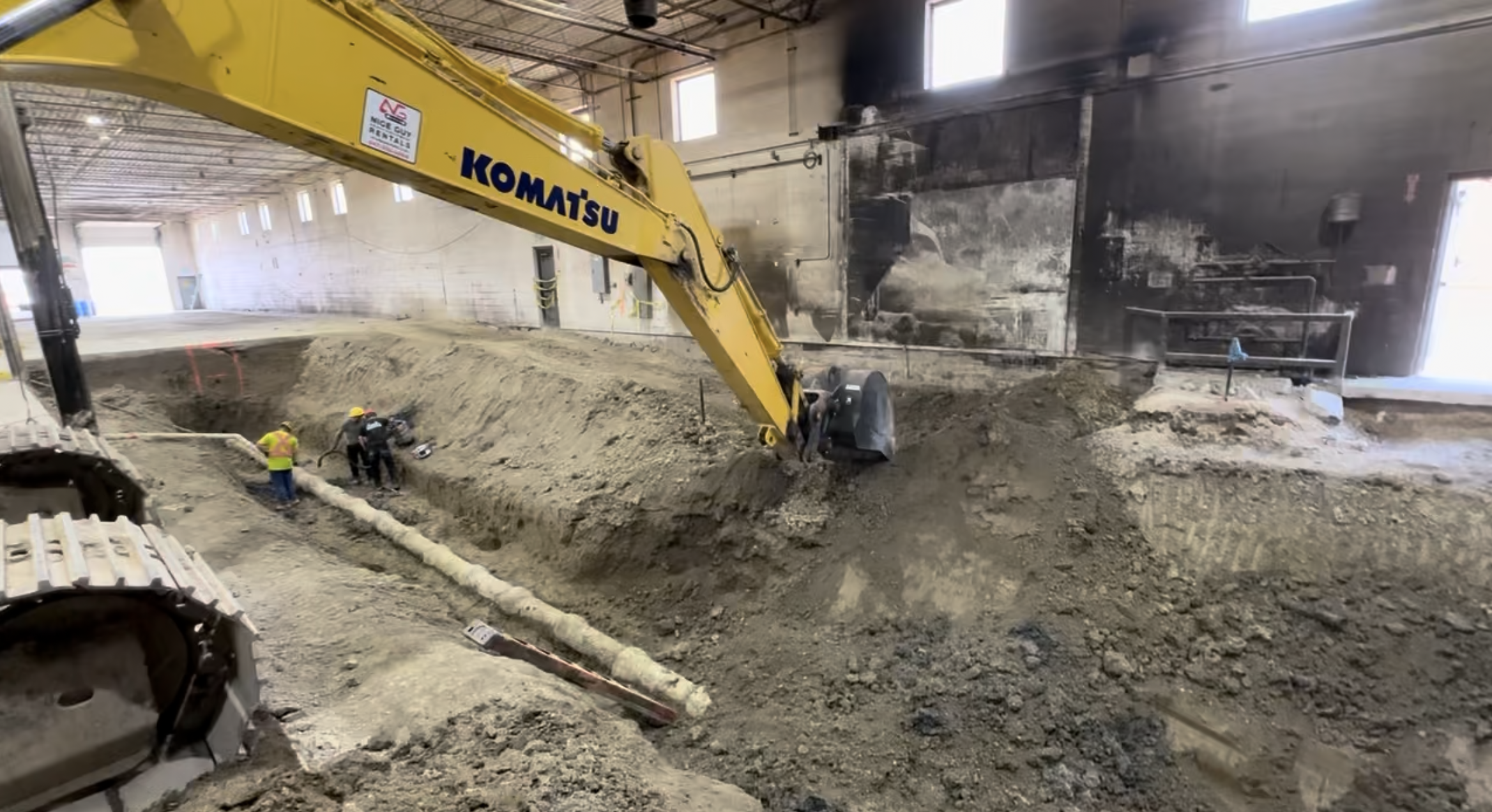underground pipe exposure excavation mississauga