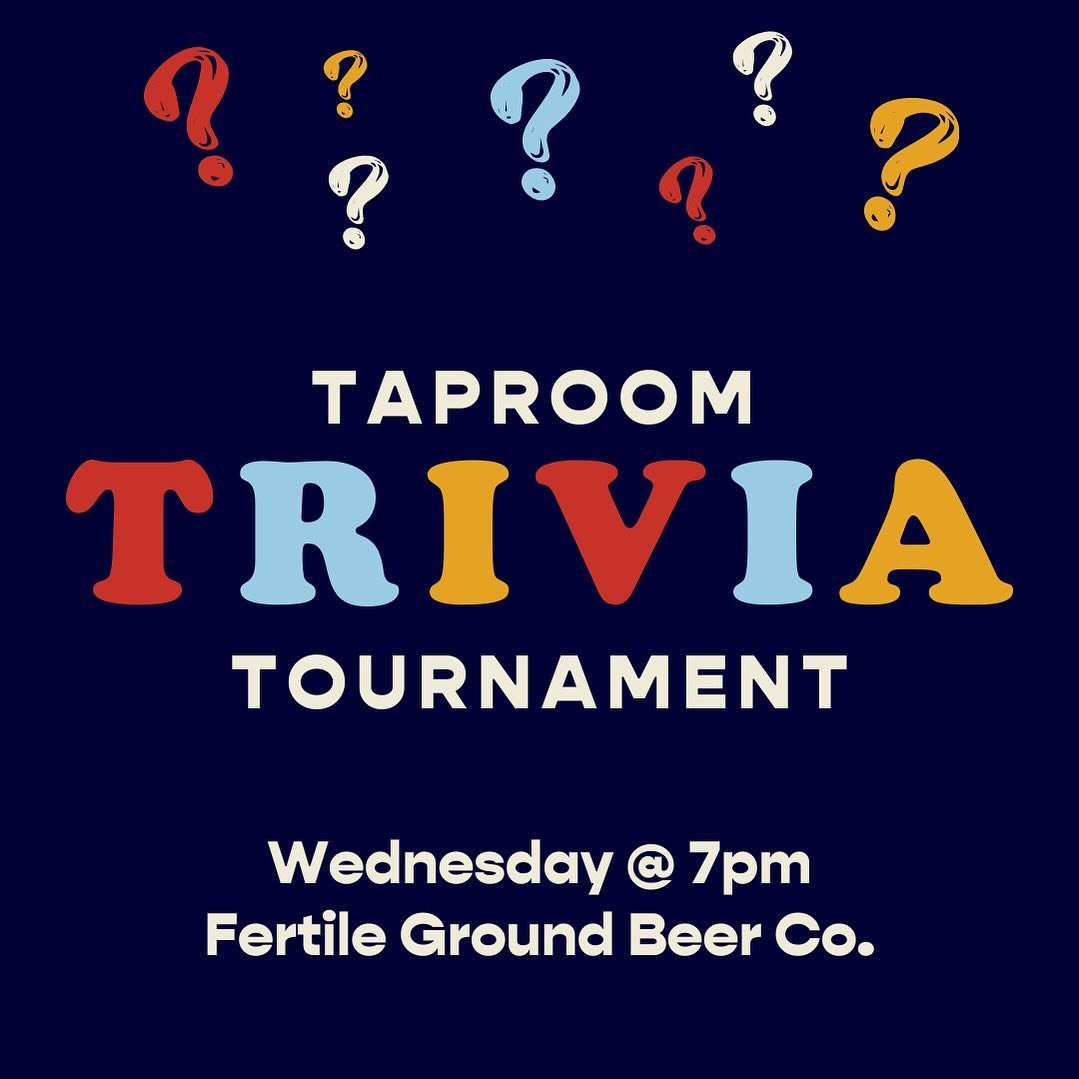 Trivia on tap this Wednesday at 7pm with @thejosephcraven and @cca_yes. We&rsquo;ll also have @roaddogs601 onsite at 5pm! Bring a few of your best buds and come hang with us in the @belhaventowncenter!