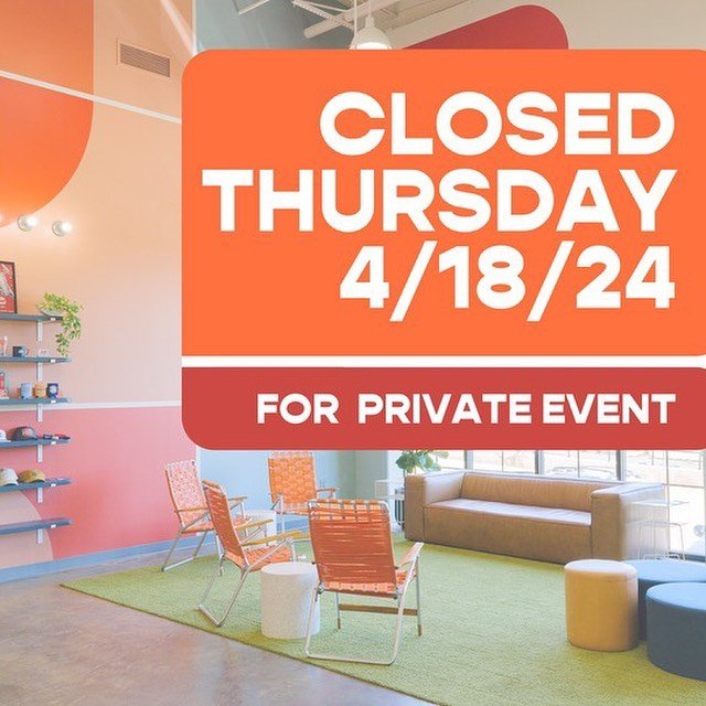 We&rsquo;ll be closed Thursday for a private event. Interested in hosting a private event or meet up? Email shannon@fertilegroundbeer.com or check out our website for more info!