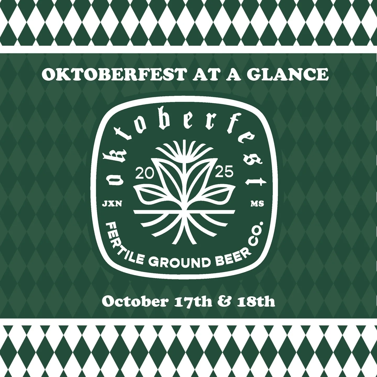 Here&rsquo;s the rundown for Oktoberfest &lsquo;25 at FG!! Prost!🍻 

Grab some friends and family and come hang out at central Mississippi&rsquo;s only brewery!