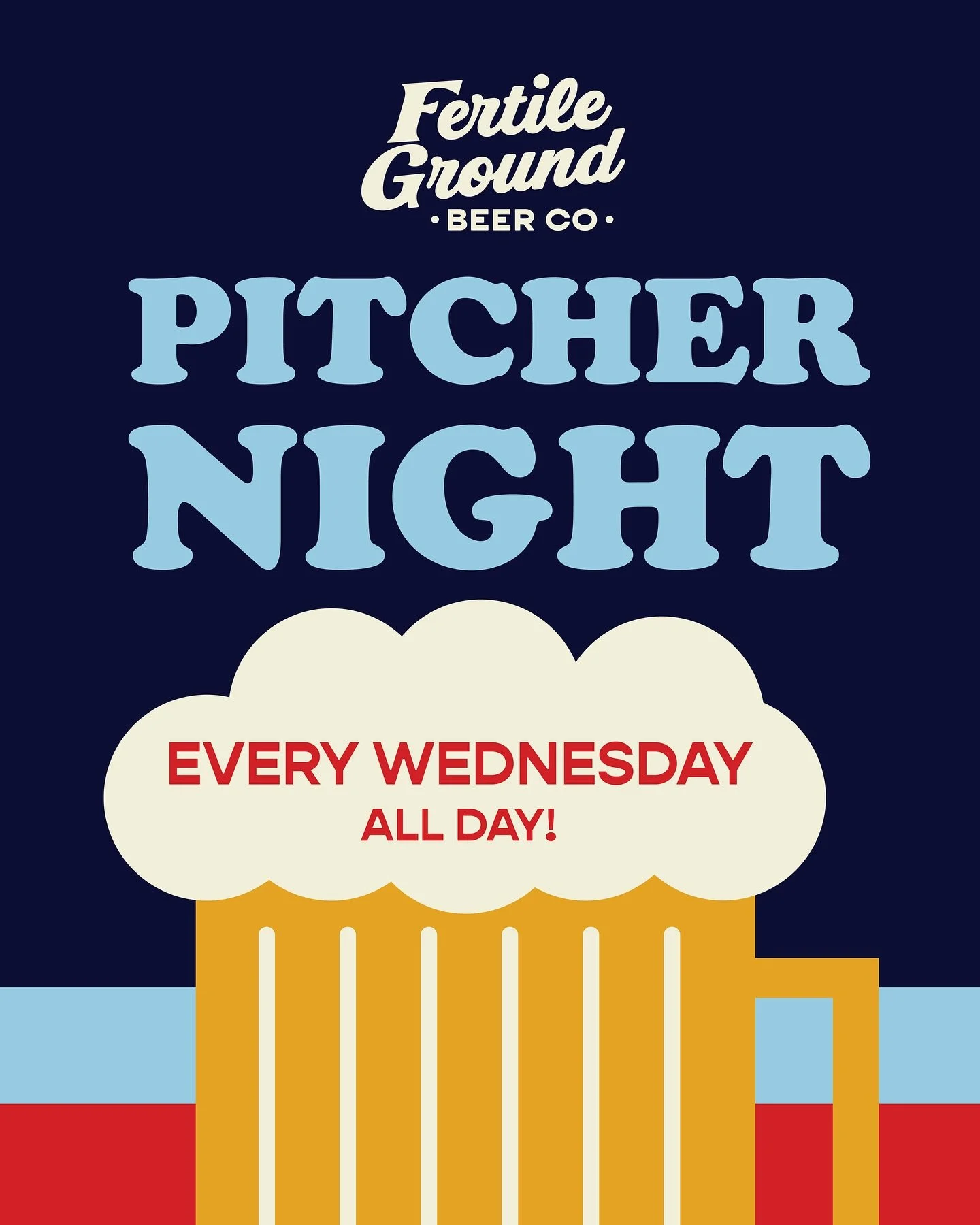 📣Introducing Wednesday pitcher specials at FG! Grab some friends and head to the taproom on Wednesdays for $18 pitchers of FG Pilsner and Forgotten Space IPA! 🍺 The math checks out, that&rsquo;s a sweet deal on 4 pints of two FG classics! 

Starts 