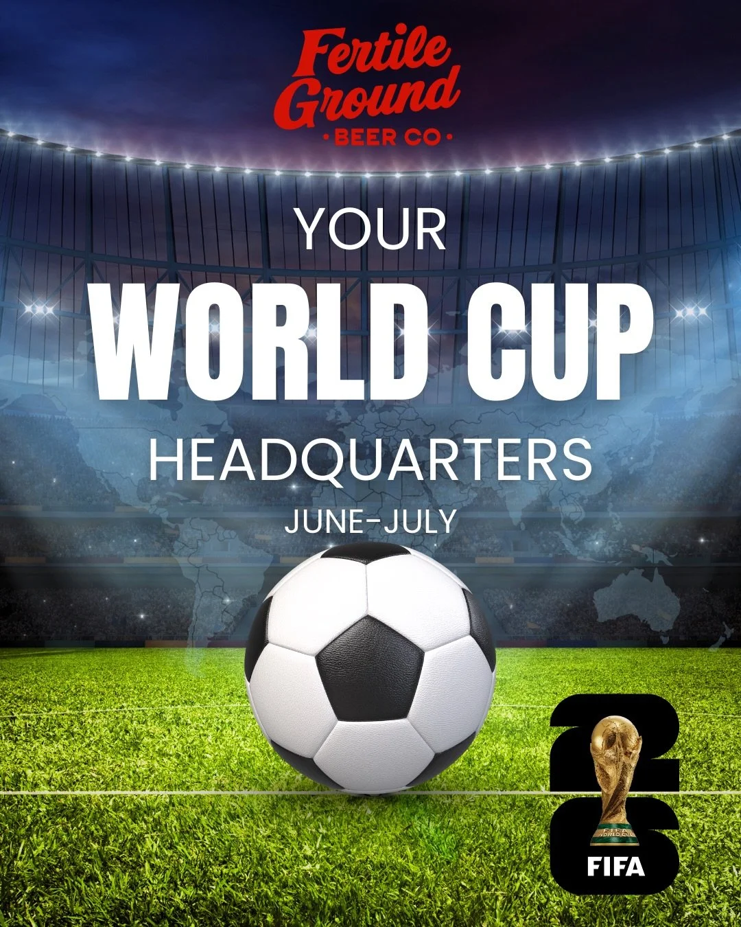 June will be here in no time and your hometown brewery is your @fifaworldcup headquarters for the 2026 matches in the US, Canada and Mexico! 

We&rsquo;ll have beer deals and special release beers throughout the World Cup so mark your calendars to wa