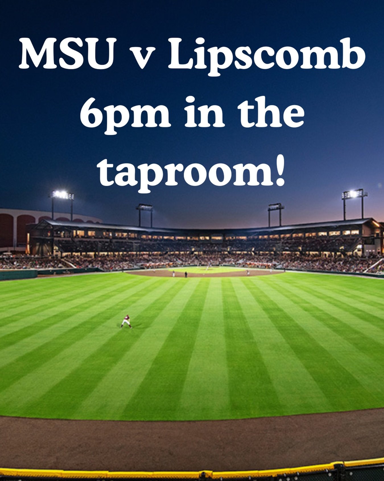 Come cheer on @hailstatebb tonight at 6 in the taproom! See you soon