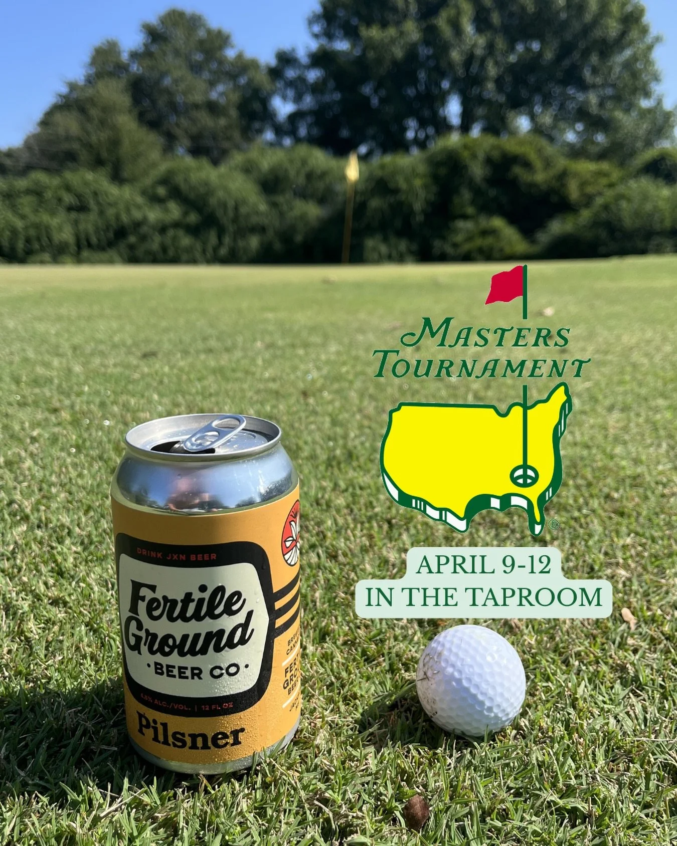 It&rsquo;s @themasters week! Come watch in the taproom this Thursday through Sunday!