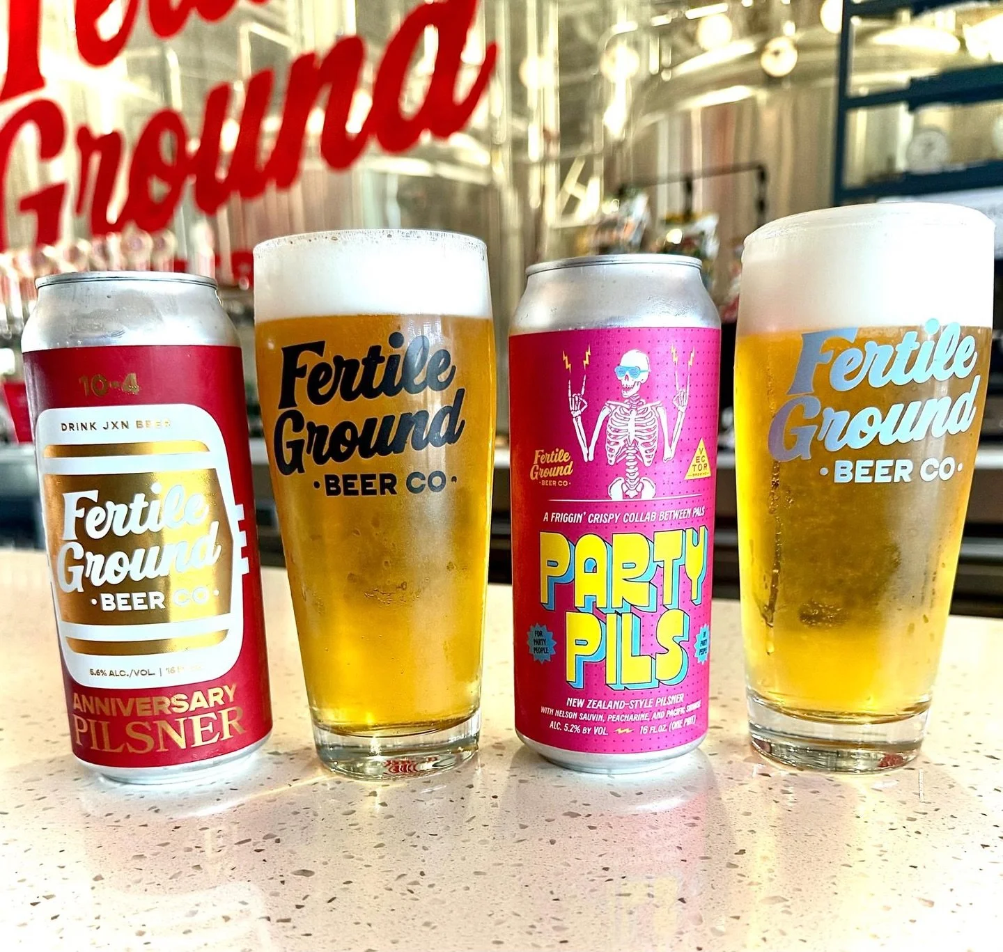 It&rsquo;s a super special $4 Tuesday today, we&rsquo;ve got $4 pints of our 2 newest Pilsners brewed for our 4th anniversary this past weekend!

Here&rsquo;s the details:
🍺Party Pils, New Zealand style Pilsner, a collab with our good friends at @ve