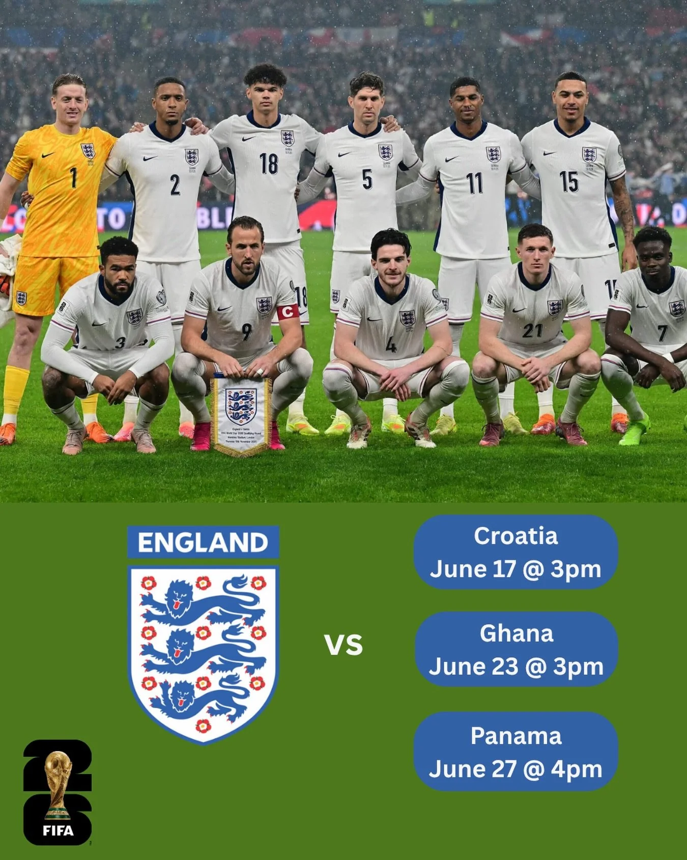 The @fifaworldcup starts next week! Save the dates for these @england matches and come watch in the taproom! Of course we&rsquo;ll also be showing the USA matches and plenty of others throughout the World Cup. Grab some food around the @belhaventownc