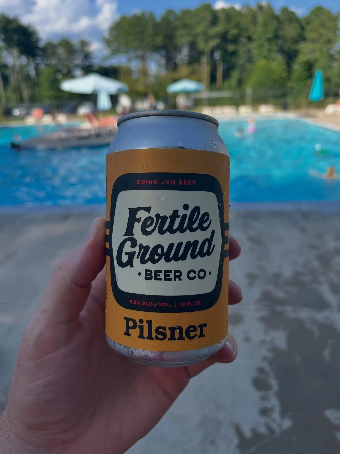 Hard to beat a cold FG Pilsner by the pool! Plus today a pint of this flagship beer is only $4 in the taproom! Stop by for a pint today and cool off!