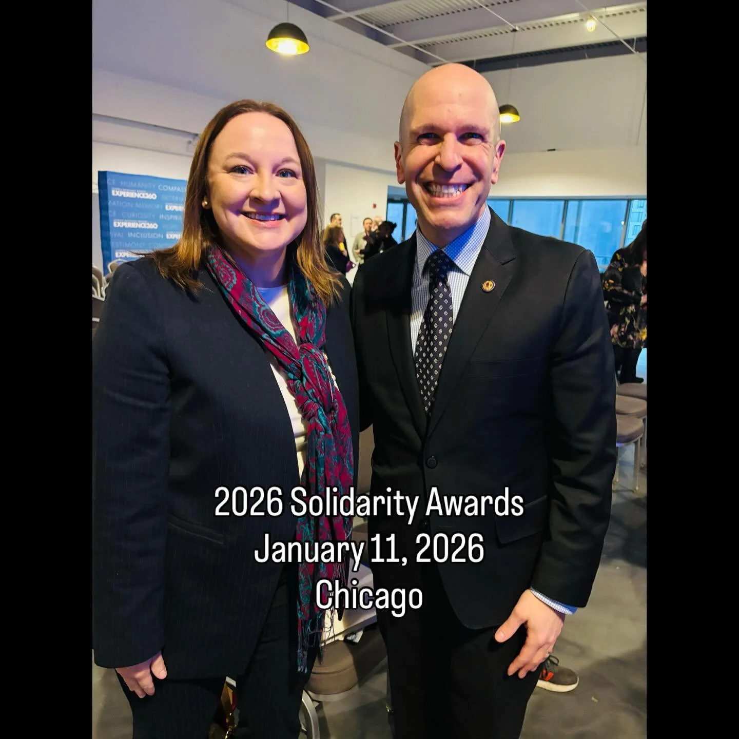 1.11.2026 The Solidarity Awards ceremony honoring Illinois Attorney General Kwame Raoul, Illinois State Representative Bob Morgan, and the Chicago Sukkah Design Festival on Sunday, January 11. Thank you to the Cook County Bar Association @cookcountyb