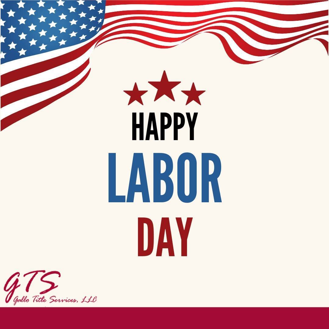 Happy Labor Day from all of us here at Gallo Title Services! 🇺🇸
We hope you take this time to relax and enjoy your well-deserved long weekend! 

 #nh #realestate #newhampshire #603 #realestateadvice #livefreeordie #newenglandliving #titlecompany #r