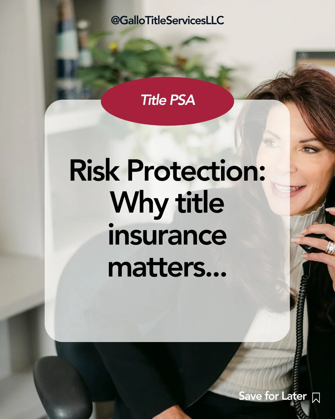 🏠 A property&rsquo;s history doesn&rsquo;t always end at the sale.⁠
⁠
Unpaid taxes, prior liens, or ownership disputes can surface later.⁠
⁠
Owner&rsquo;s title insurance helps protect your ownership from these unexpected claims.⁠
⁠
It&rsquo;s an im